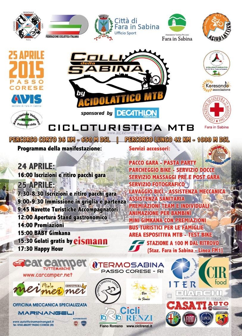 Cicloturistica Colli della Sabina: presentazione il 9 aprile