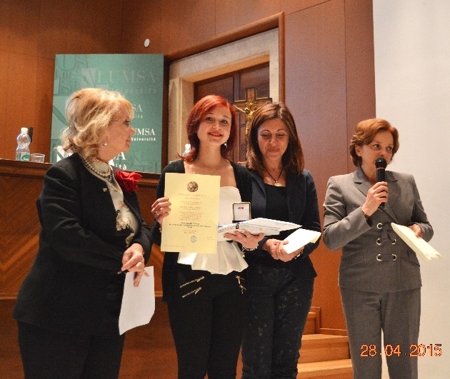 CERTAMEN NAZIONALE TANTUCCI, PREMIATA MARTINA TESTA