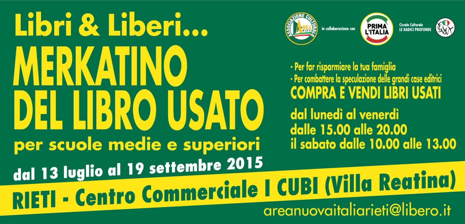 SPOT MERKATINO LIBRI USATO 2015 CORRETTO