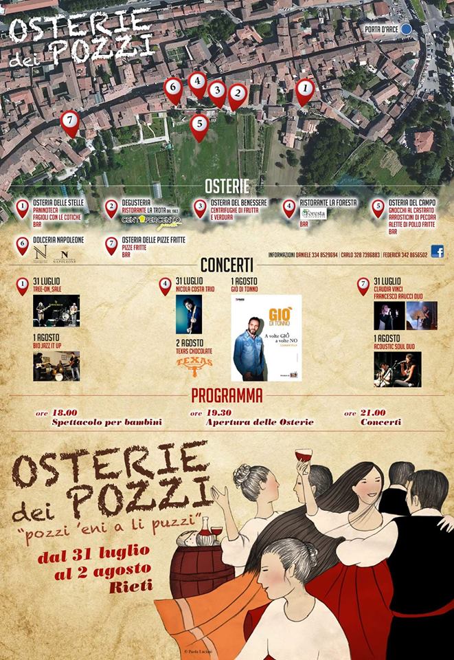 “OSTERIE DEI POZZI”, OGGI LA SECONDA GIORNATA