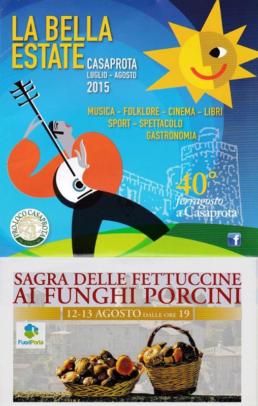 CASAPROTA, ARRIVA LA SAGRA DELLE FETTUCCINE AI FUNGHI PORCINI