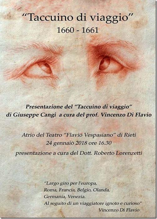 TACCUINO DI VIAGGIO DI GIUSEPPE CANGI, DOMANI LA PRESENTAZIONE