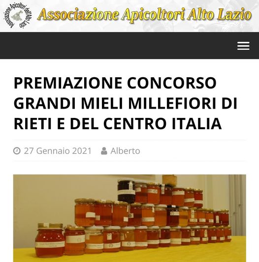 4 febbraio: Premiazione Concorso Grandi Premi Millefiori di Rieti e del Centro Italia