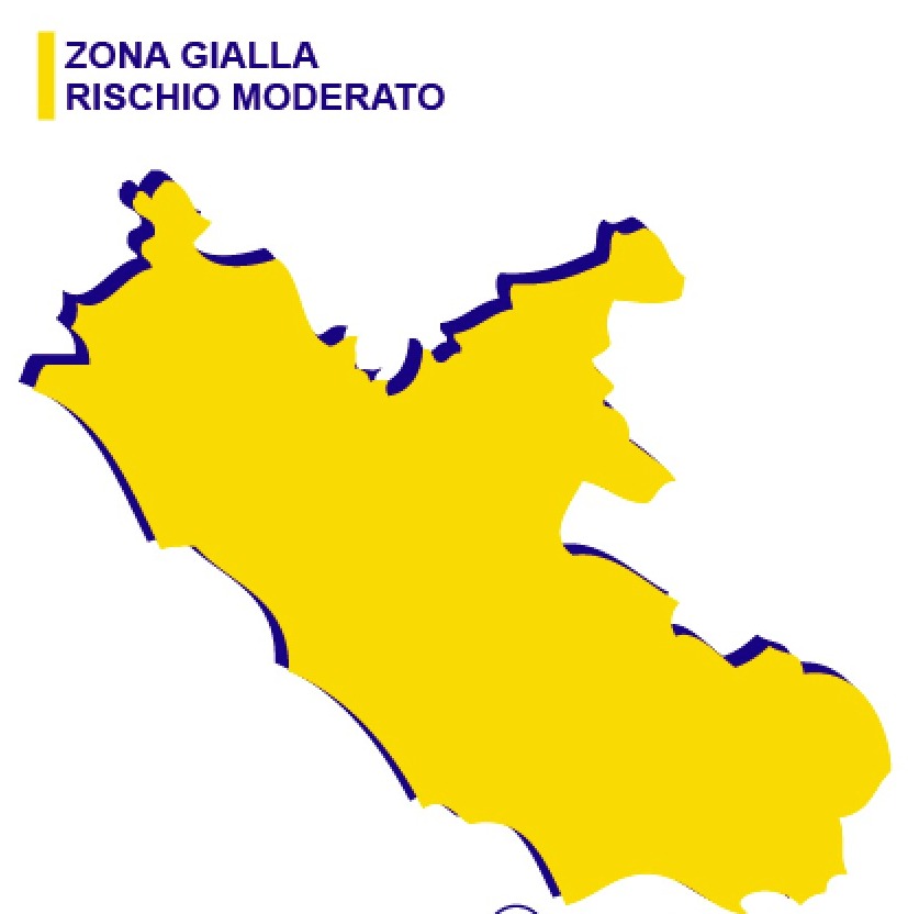 IL LAZIO TORNA ZONA GIALLA