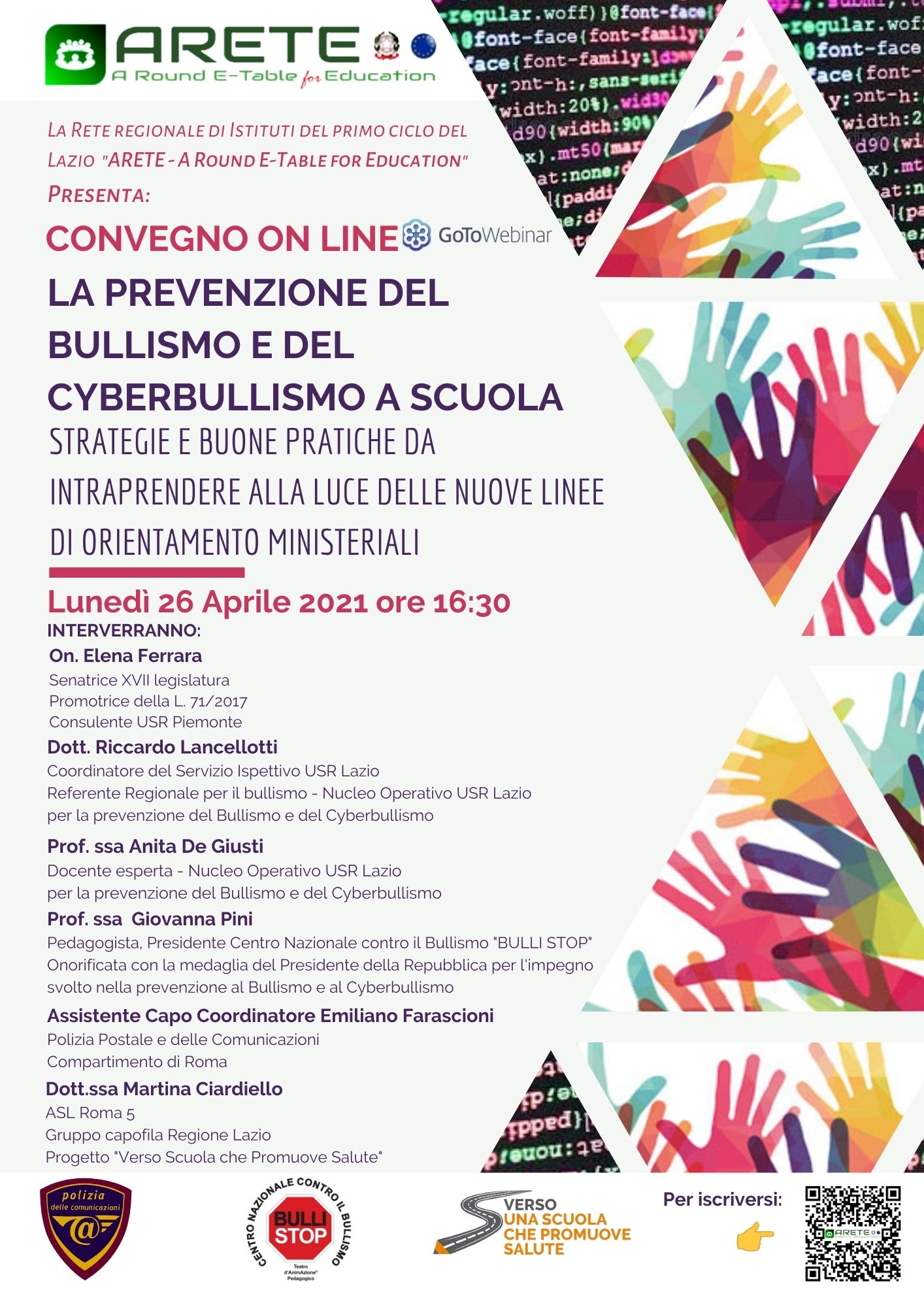 TORRI IN SABINA, “LA PREVENZIONE DEL BULLISMO E DEL CYBERBULLISMO A SCUOLA