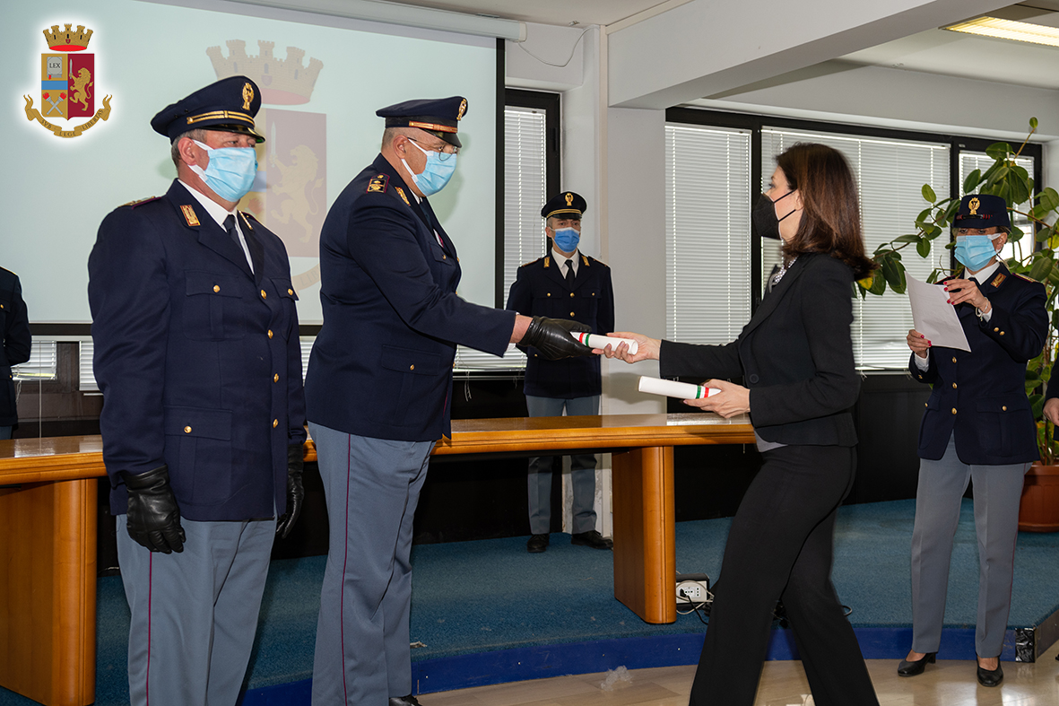 Il Questore di Rieti premia il personale della Polizia di Stato