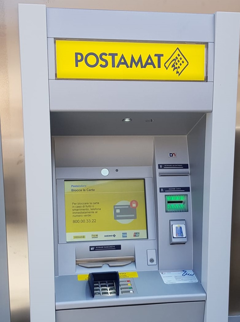 A Paganico nuovo sportello automatico ATM Postamat