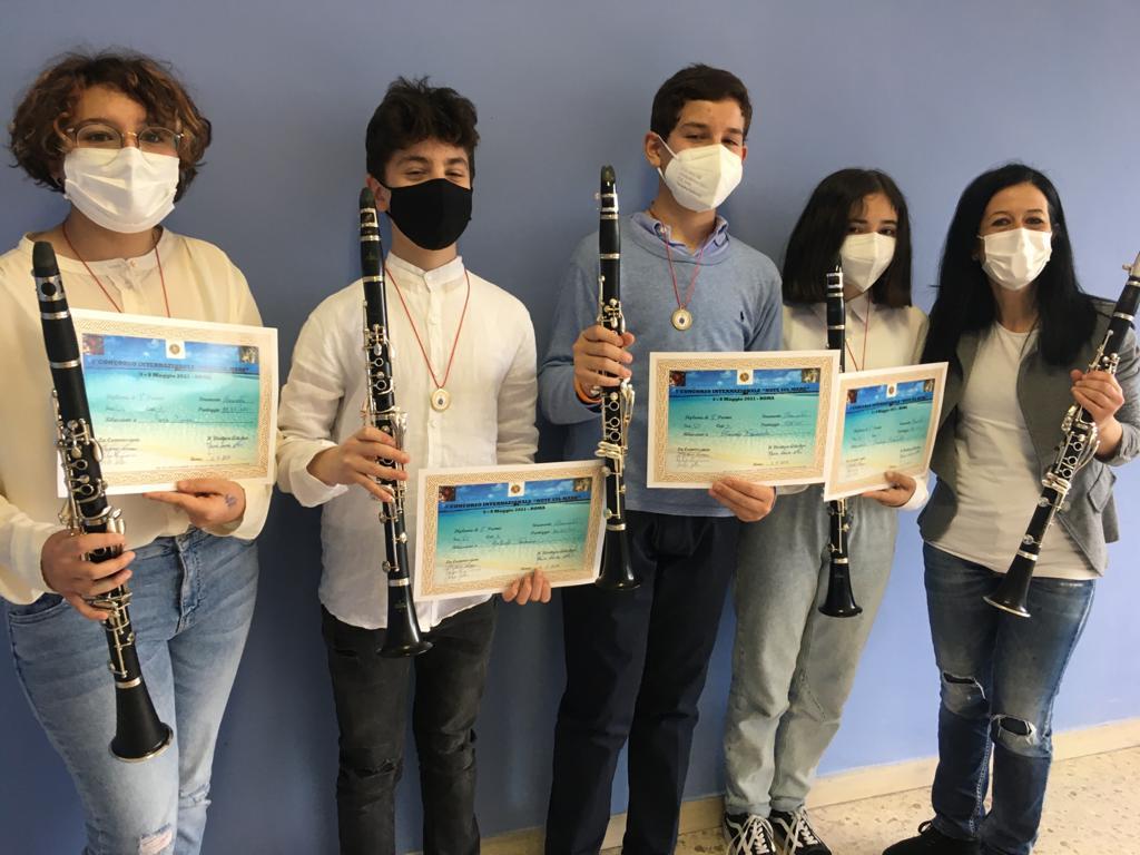 SCUOLA MEDIA “SISTI”, SUCCESSO PER I CLARINETTISTI AL CONCORSO “NOTE SUL MARE”