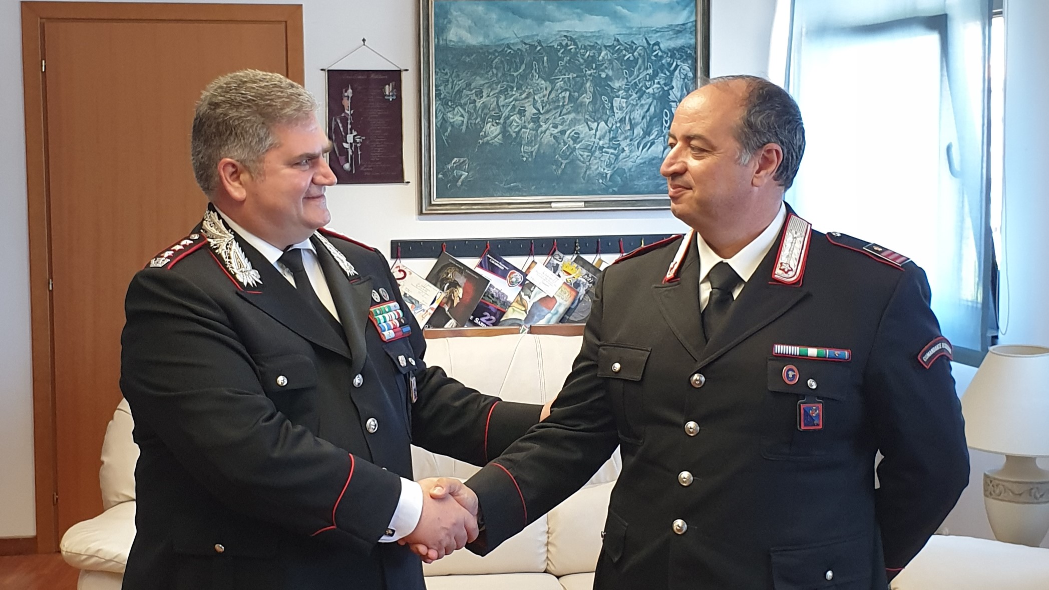 CASTELNUOVO DI FARFA. IL LUOGOTENENTE LUCA ANGELONI LASCIA IL COMANDO DELLA STAZIONE CARABINIERI