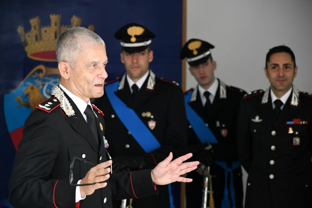 IL GENERALE DI DIVISIONE DE VITA, COMANDANTE DELLA LEGIONE CARABINIERI “LAZIO”, IN VISITA AL COMANDO PROVINCIALE DI RIETI