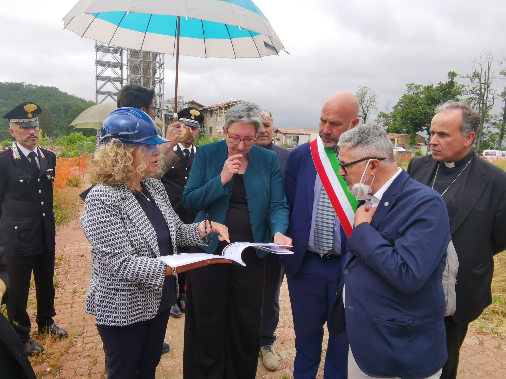 IL MINISTRO TEDESCO GEYWITZ AD AMATRICE