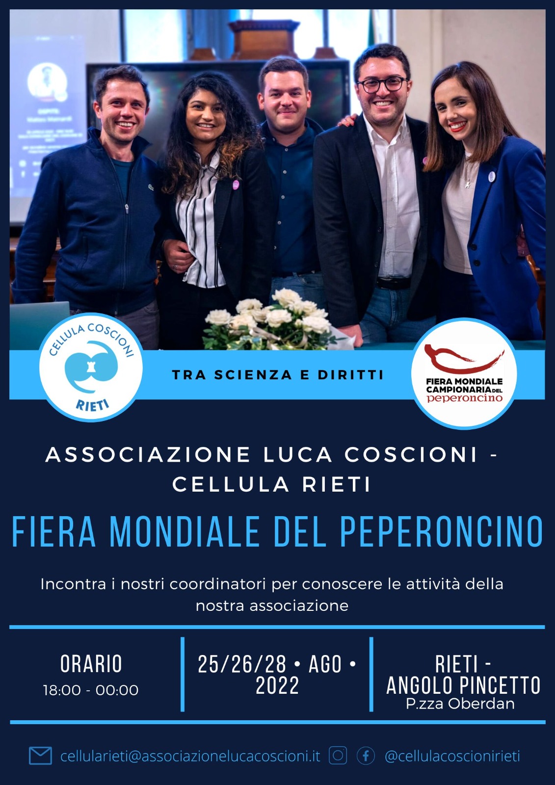 L’ASSOCIAZIONE LUCA COSCIONI PRESENTE ALLA FIERA DEL PEPERONCINO