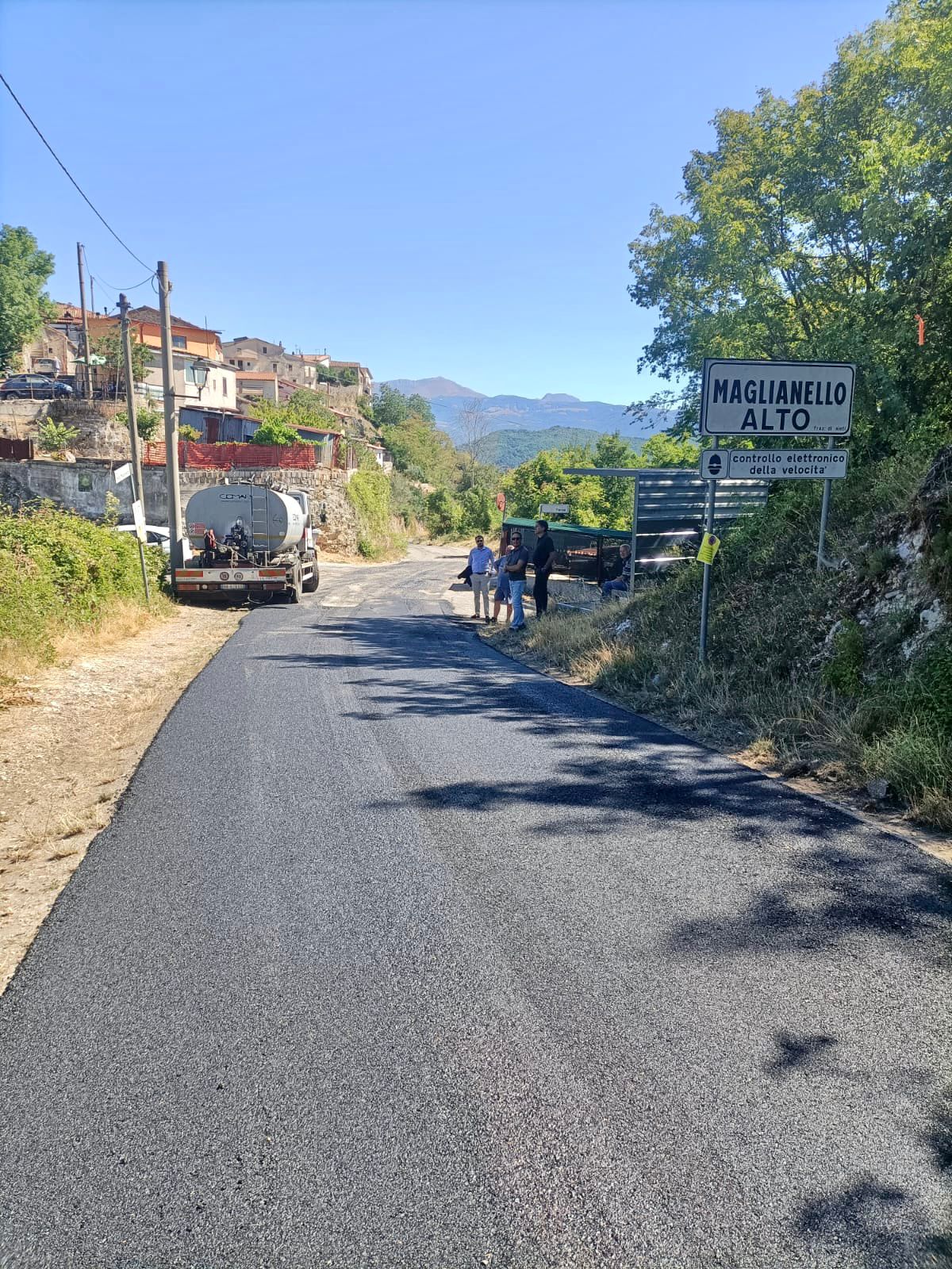 Maglianello, avviati i lavori di ripavimentazione stradale