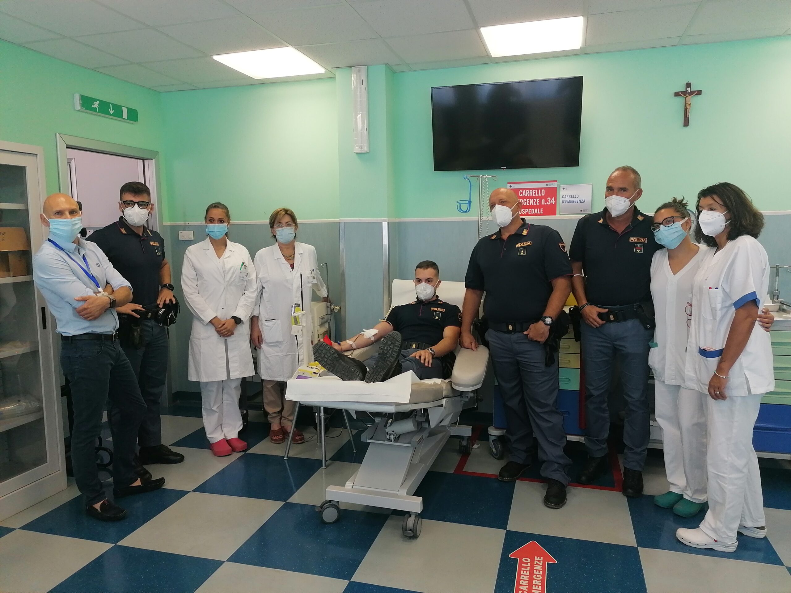 Carenza sangue: anche la Polizia di Stato raccoglie appello Asl Rieti e Avis provinciale per incentivare donazione