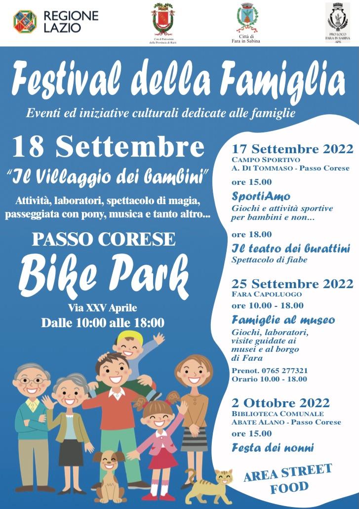 Fara in Sabina, in arrivo la seconda edizione del Festival della Famiglia