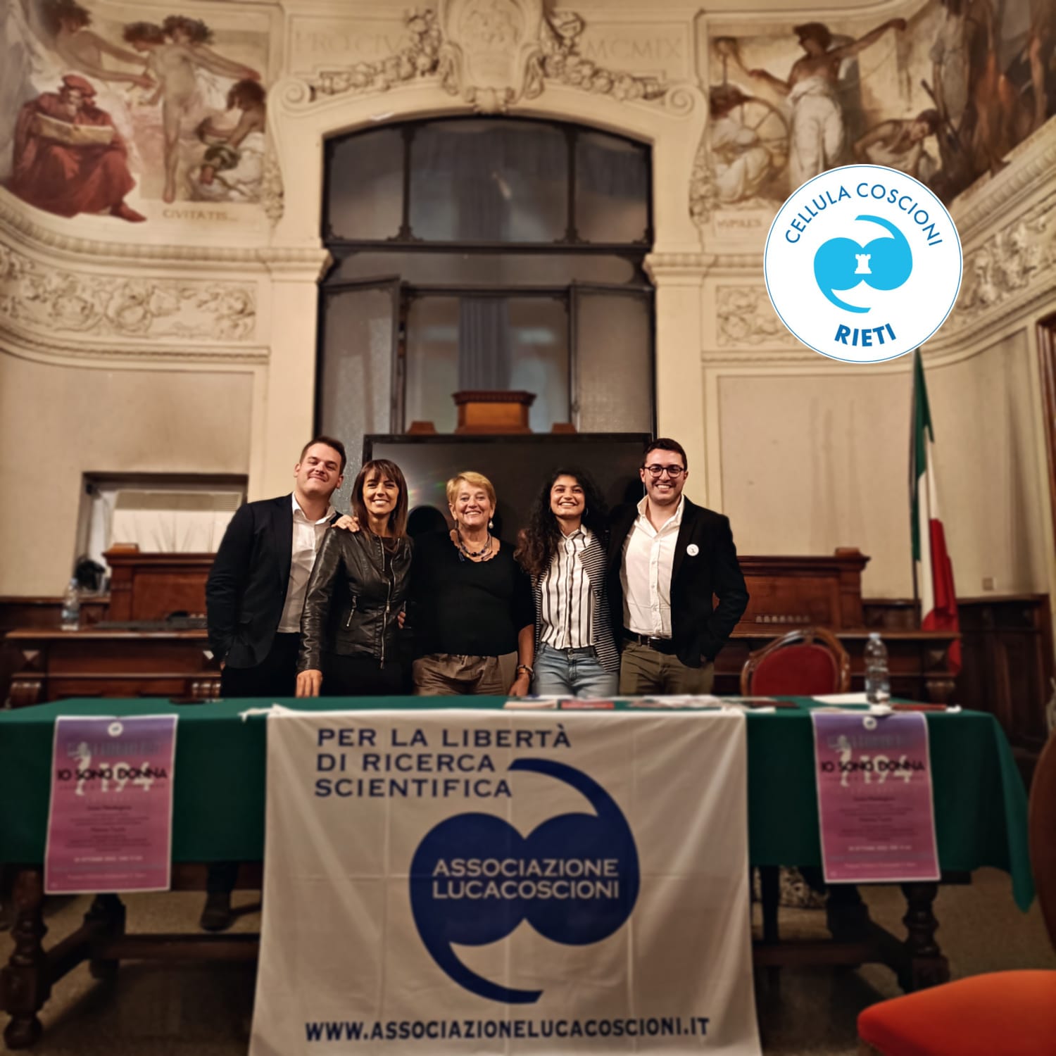 SUCCESSO PER “IO SONO DONNA – ABORTO E CONTRACCEZIONE” DELLA CELLULA COSCIONI RIETI