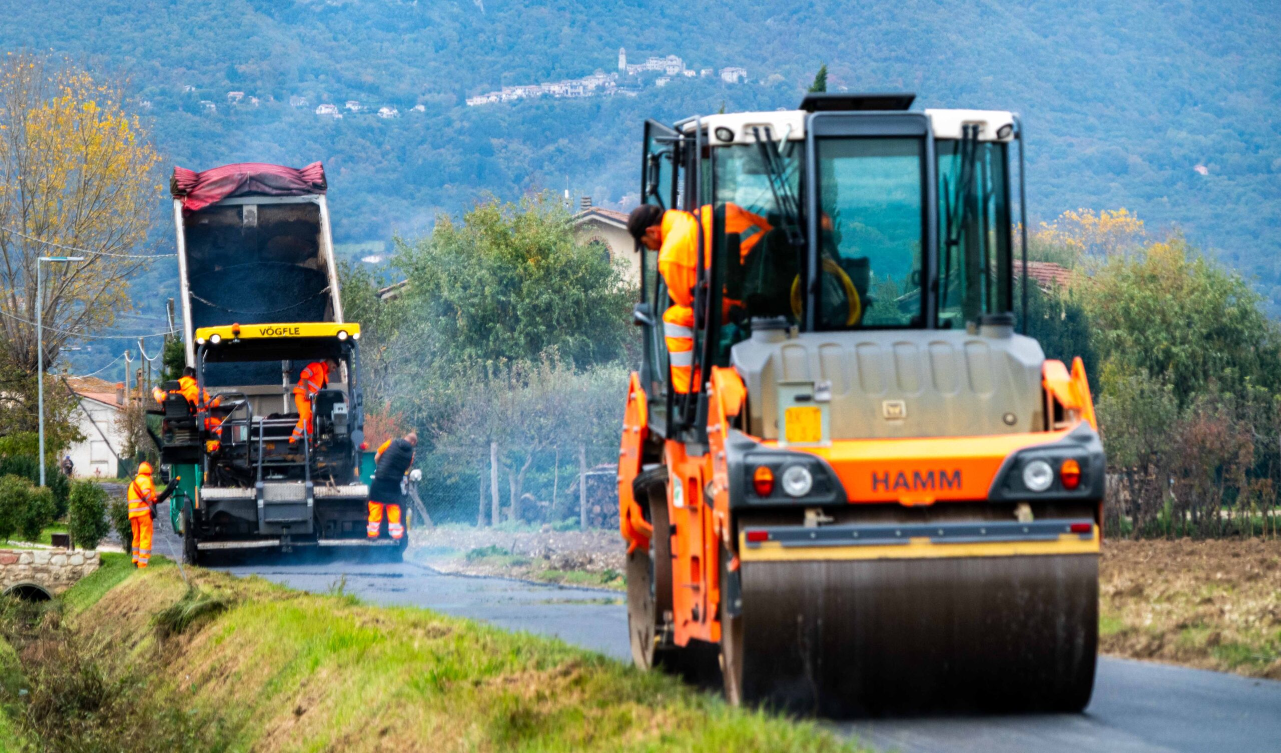 Nuovi asfalti nella Piana Reatina, ripresi i lavori da via Cese