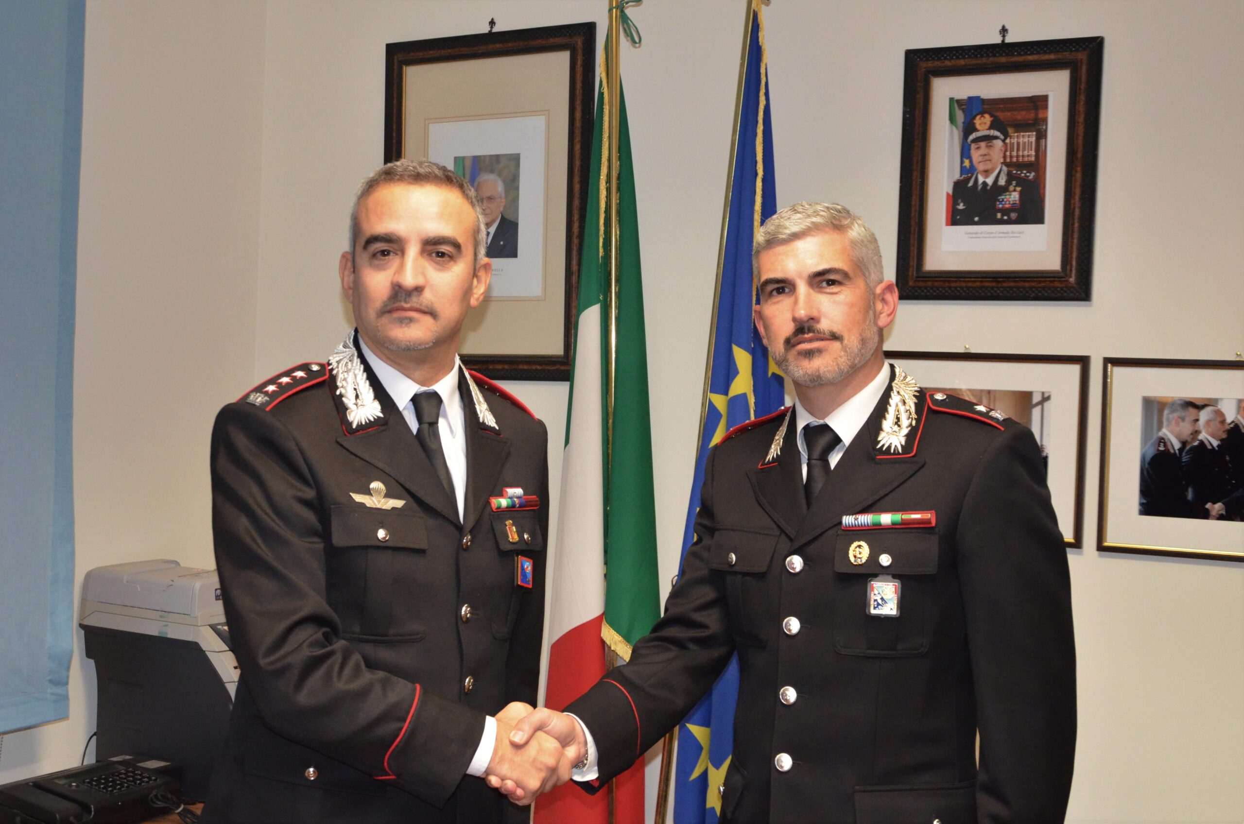 PROMOSSO MAGGIORE MARCO MASCOLO, COMANDANTE DELLA COMPAGNIA CARABINIERI DI CITTADUCALE