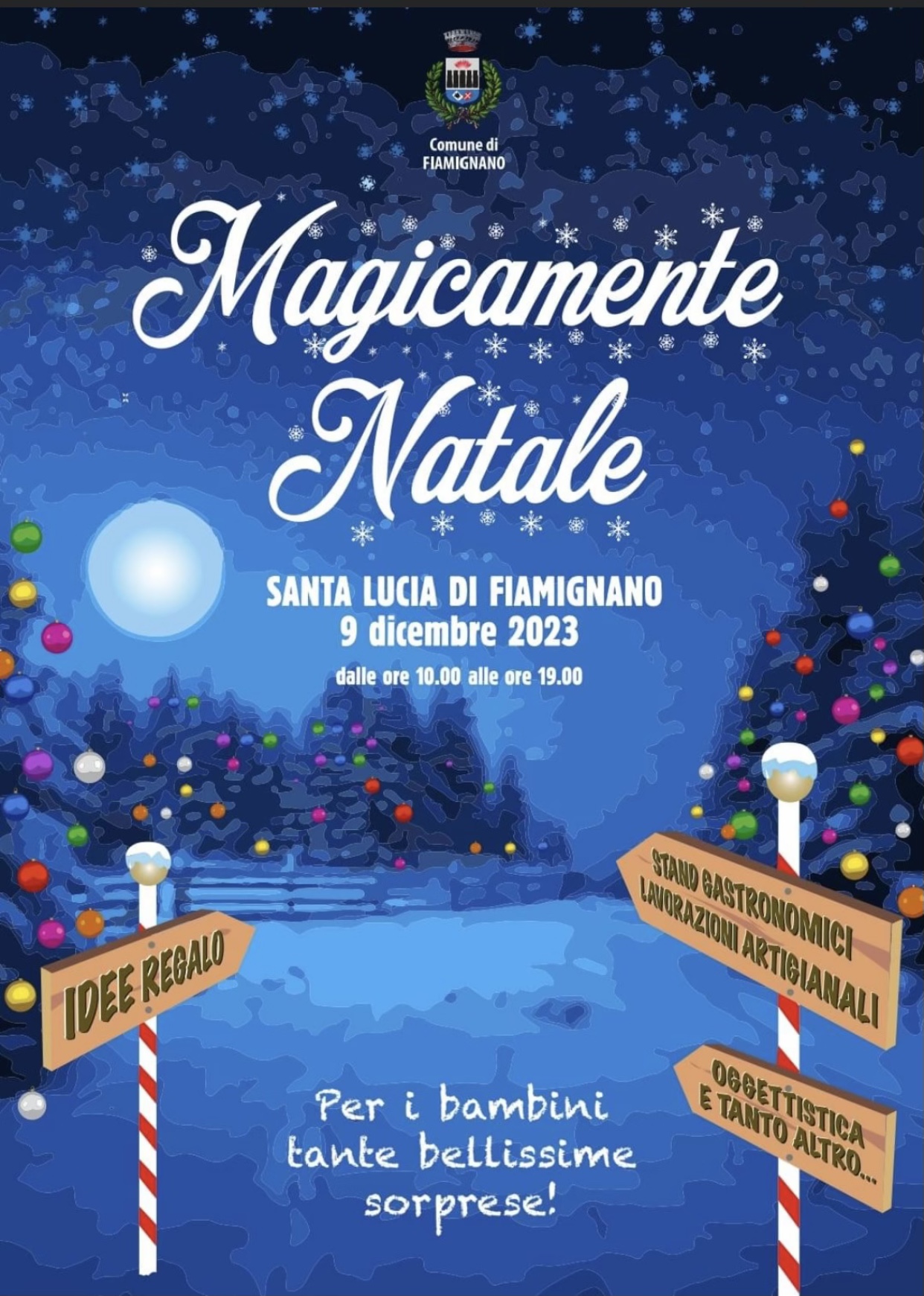 “MAGICAMENTE NATALE” IL 9 DICEMBRE A SANTA LUCIA DI FIAMIGNANO