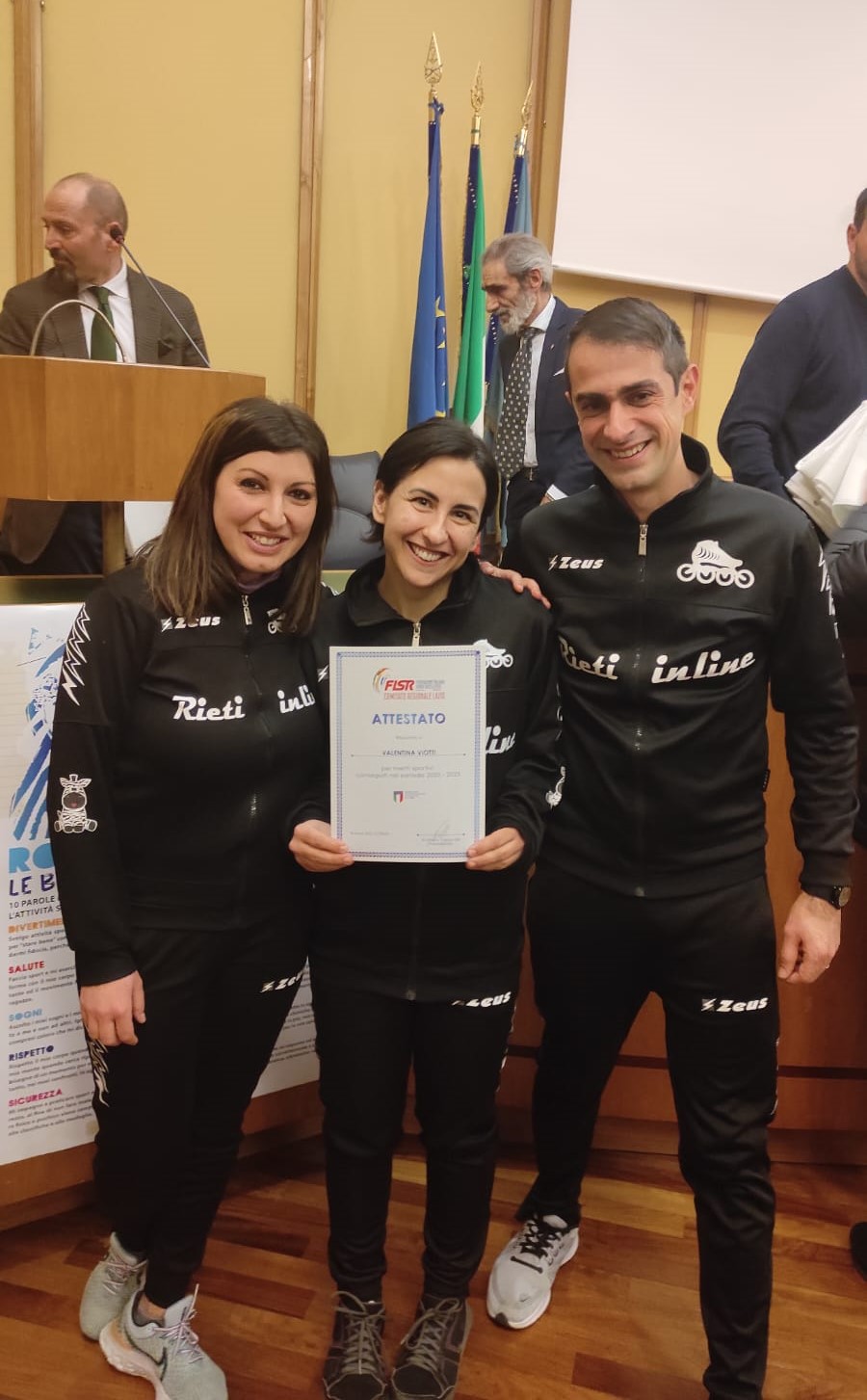 VALENTINA VIOTTI – DELLA RIETI IN LINE – PREMIATA ANCHE PRESSO LA SEDE DELLA REGIONE LAZIO DAL COMITATO FEDERALE