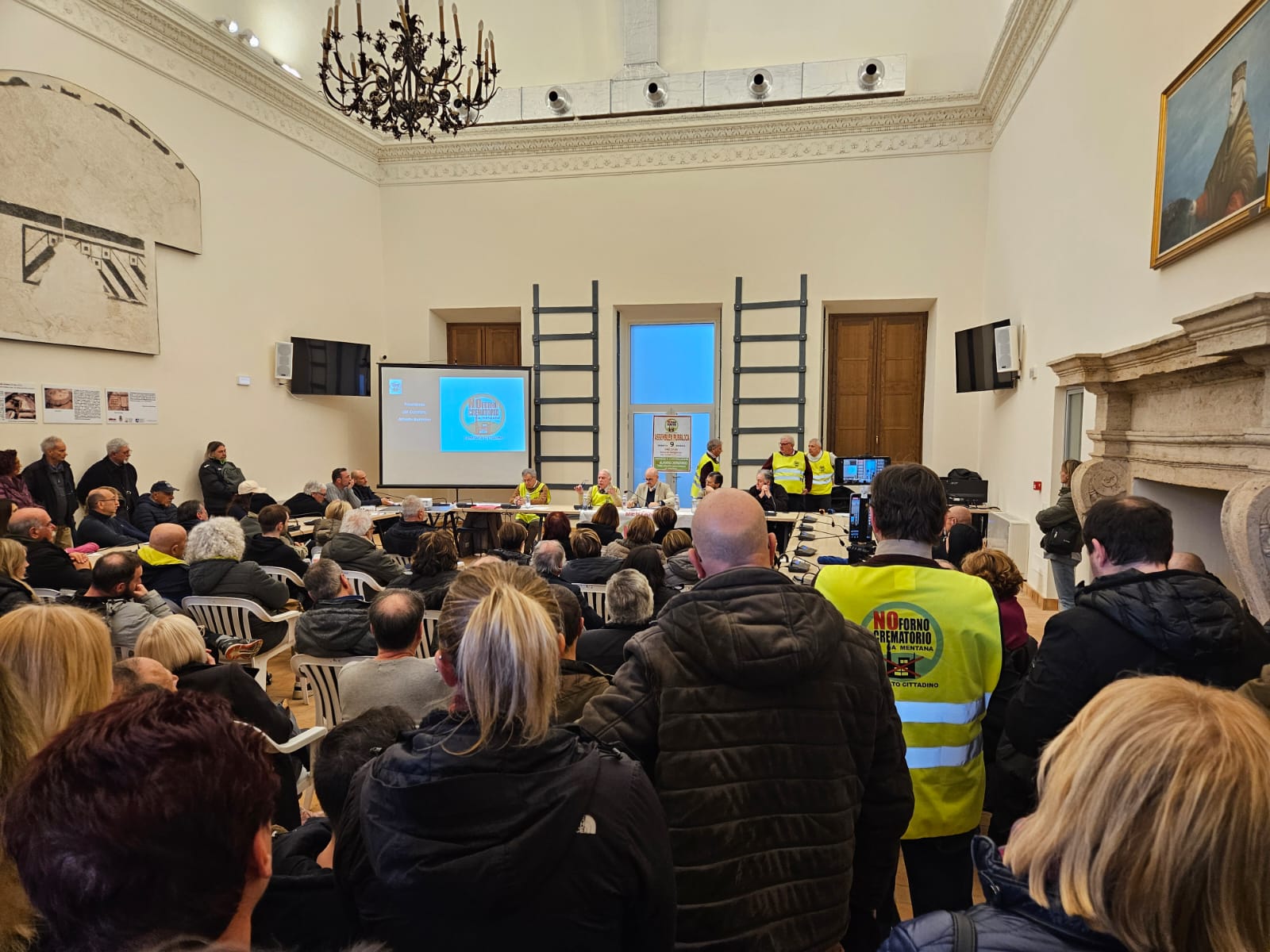 A Mentana si è svolta la seconda assemblea cittadina contro il forno crematorio
