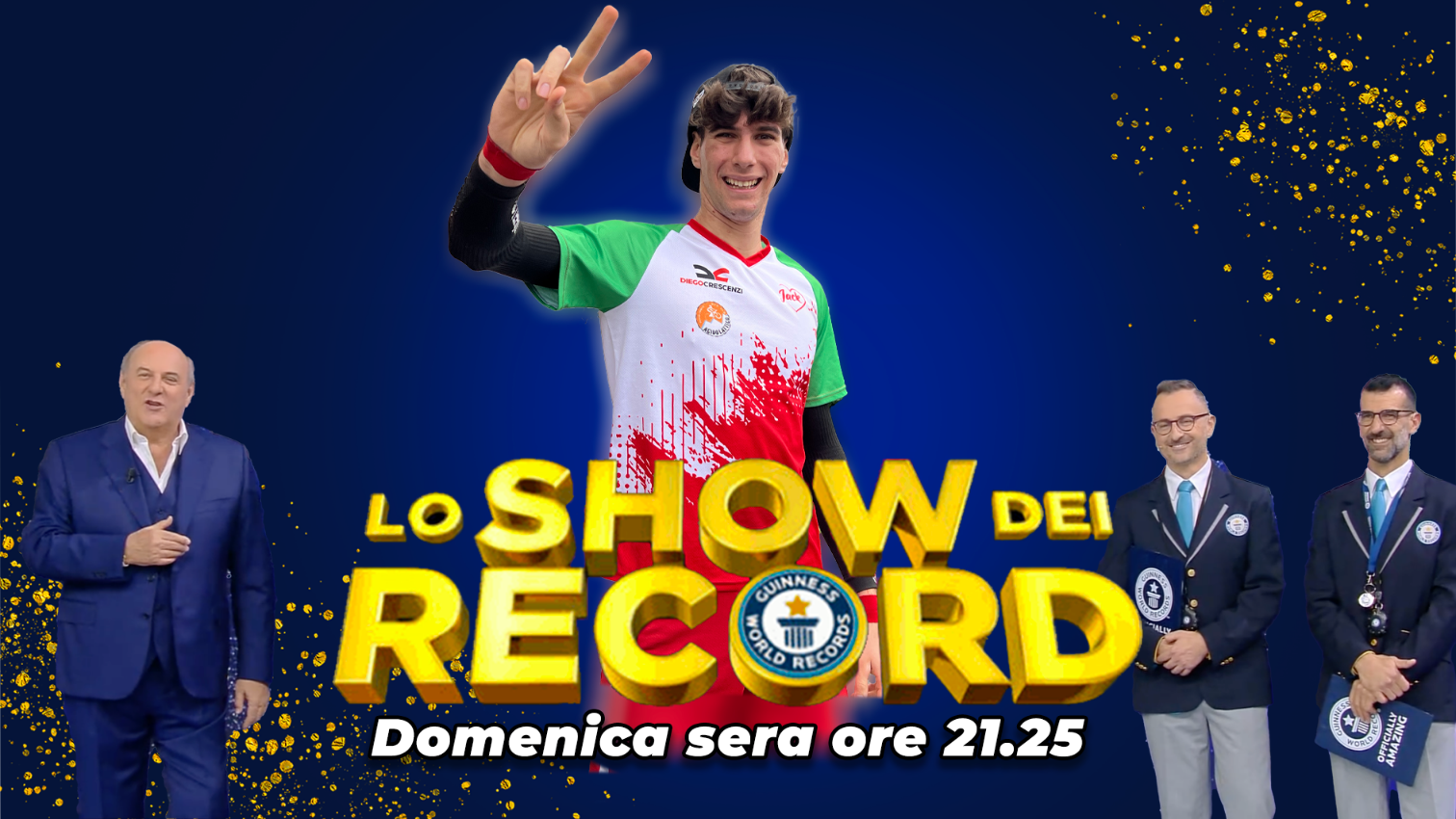 DOMANI SERA DIEGO CRESCENZI E LA SUA BICI SU CANALE 5 CON GERRY SCOTTI
