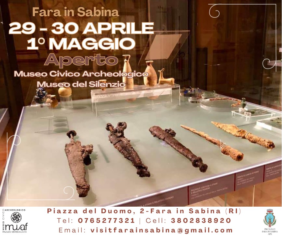 DAL 30 APRILE AL 1° MAGGIO TORNA LA FIERA DI FARFA