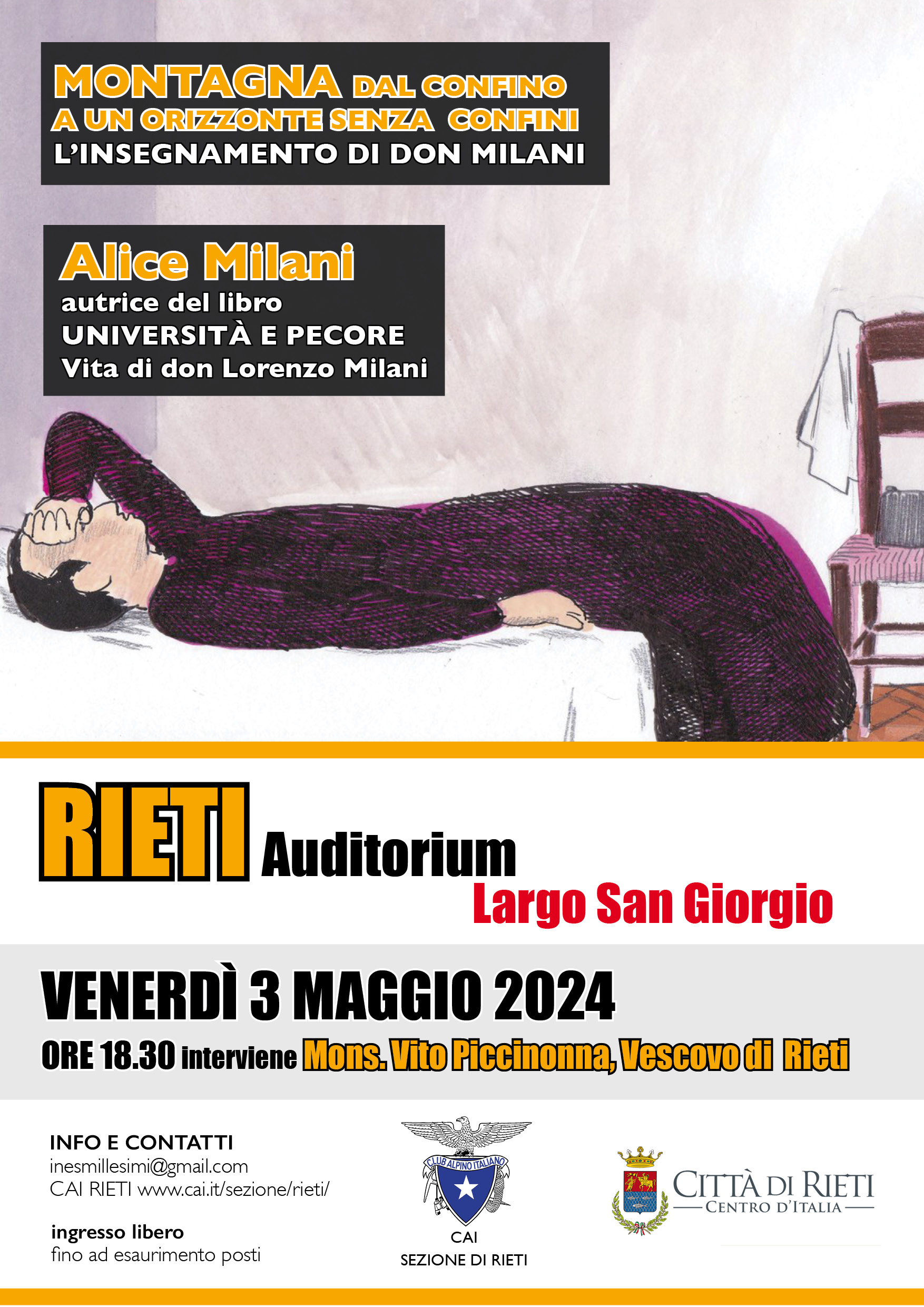 3 maggio, Rieti: “Montagna dal confino ad un orizzonte senza confini”