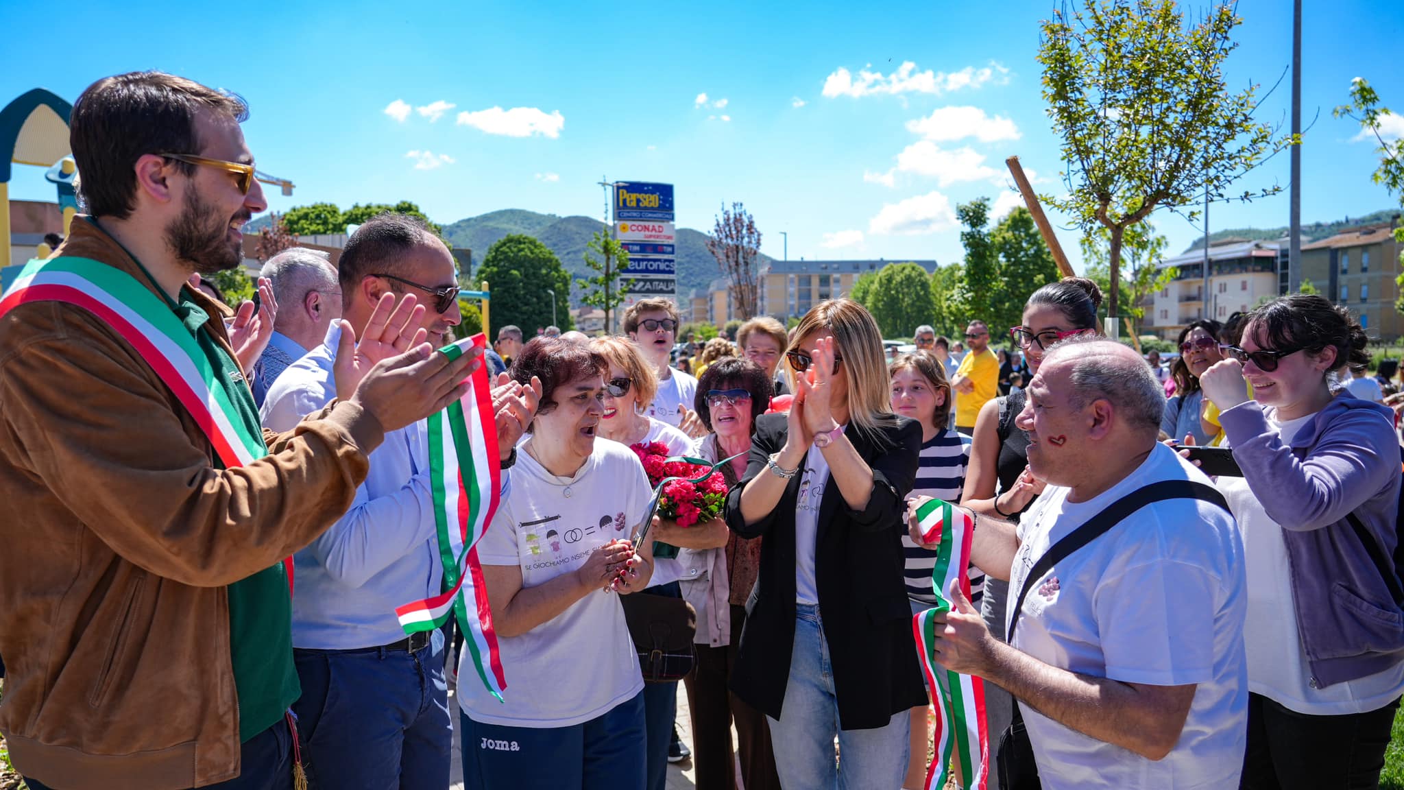 Rieti, inaugurato l’inclusivo Parco della vittoria