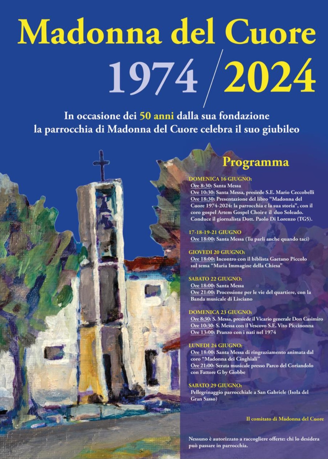 MADONNA DEL CUORE IN FESTA PER I 50 ANNI DELLA PARROCCHIA