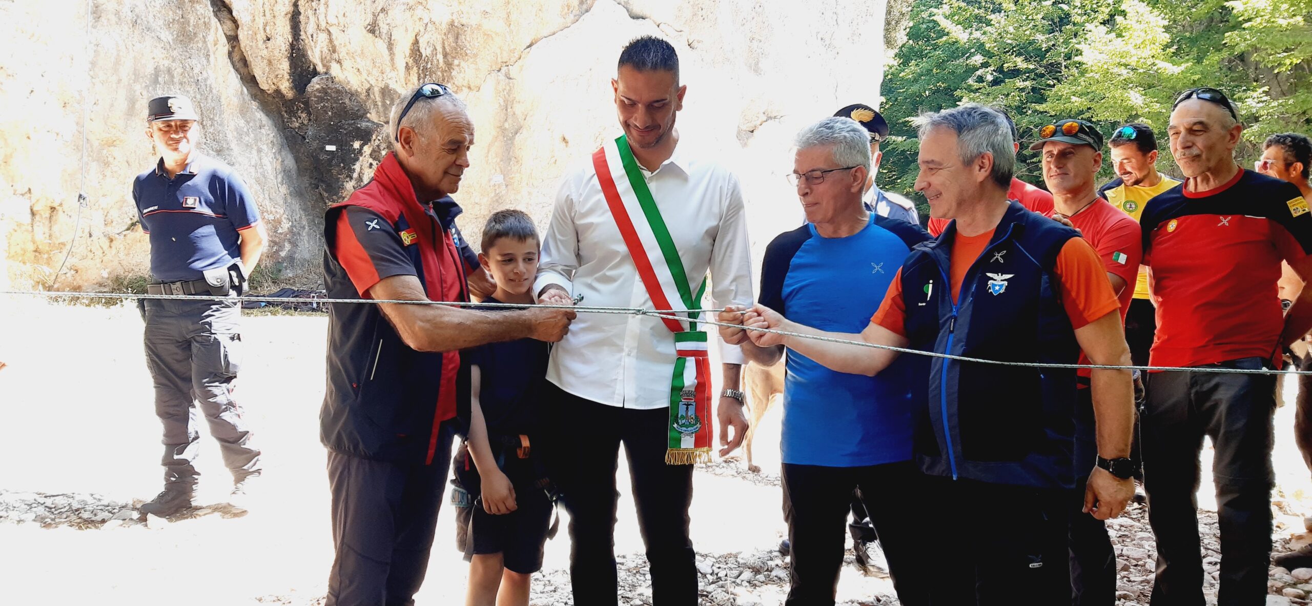 Inaugurata la falesia di Capolaterra al Vallone di Lisciano