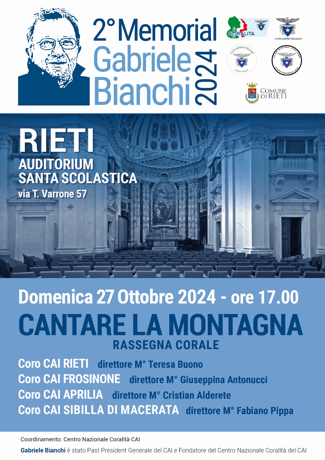 locandina 2° memorial Gabriele Bianchi 27.10.2024
