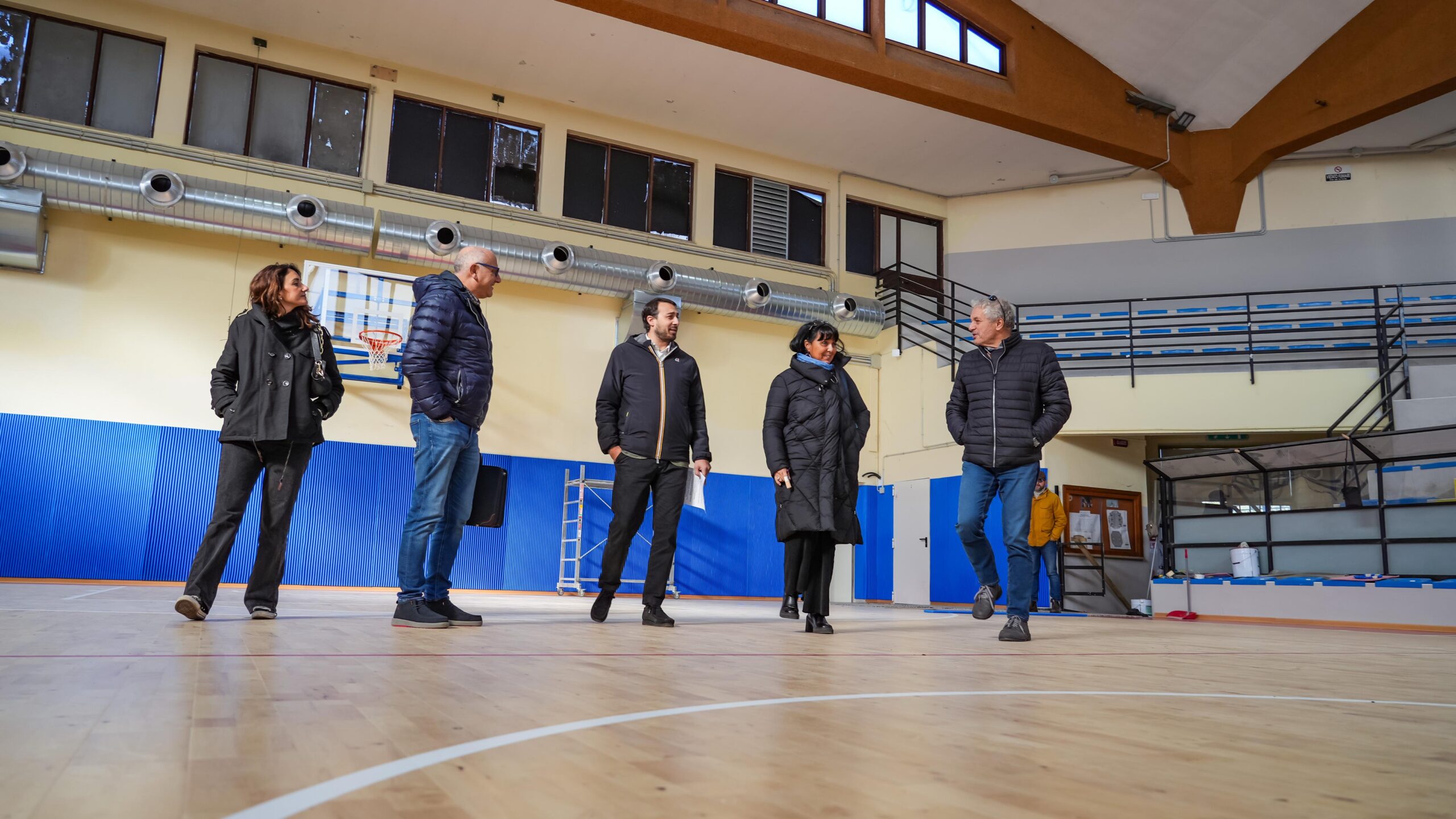 Sopralluogo del Sindaco Sinibaldi al Palacordoni, lavori quasi ultimati