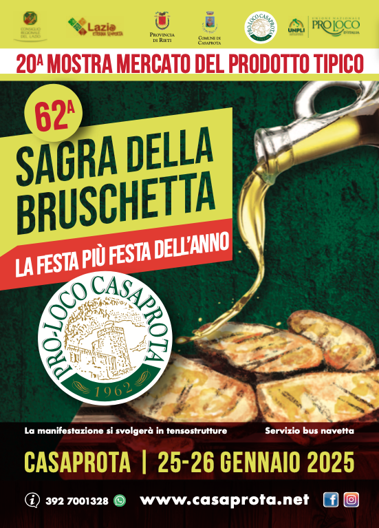 Casaprota, è Sagra della Bruschetta, anche in versione senza glutine!