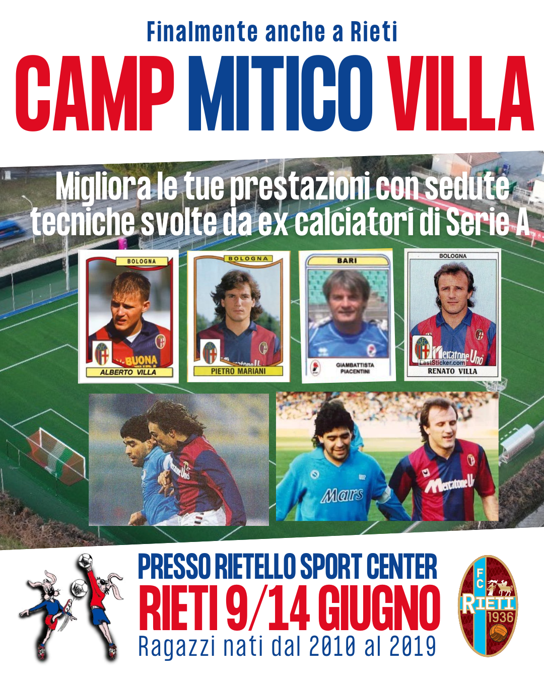 Nasce a Rieti il “Camp Mitico Villa”