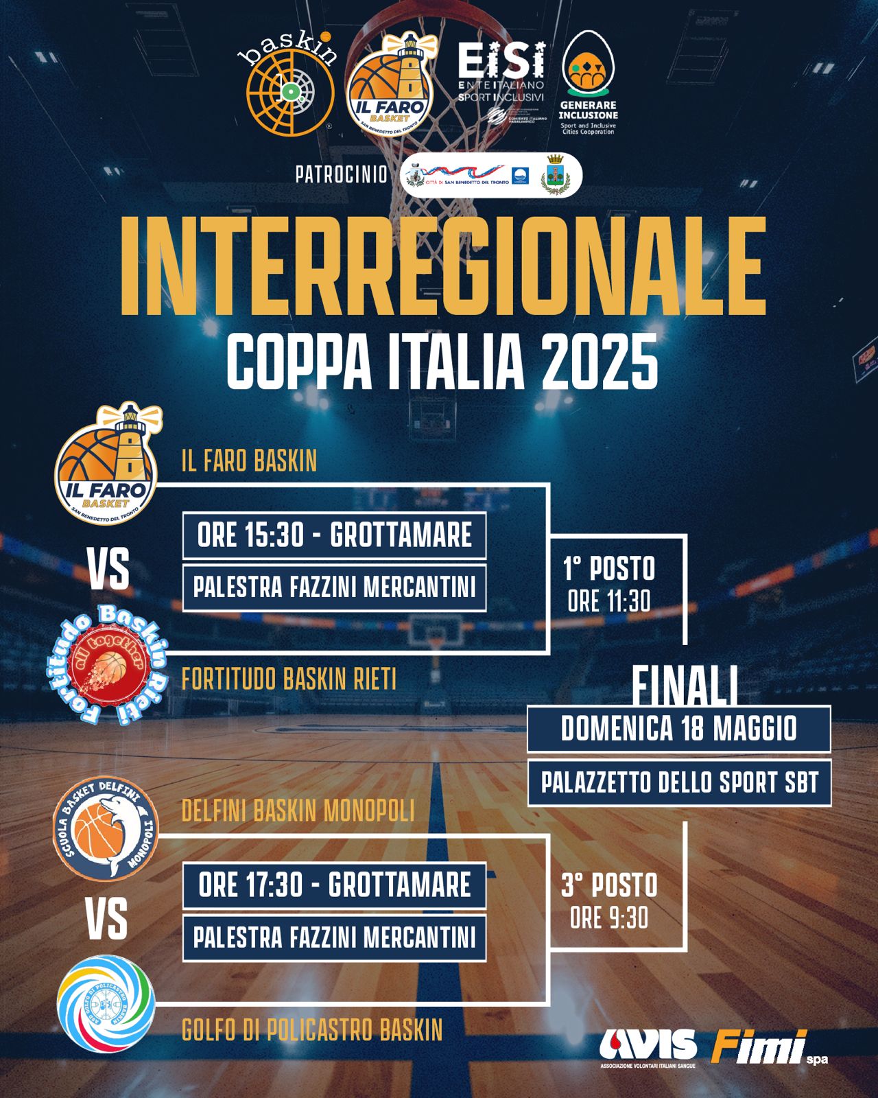 Fortitudo Rieti Baskin: verso le Finali Interregionali di Basket Integrato