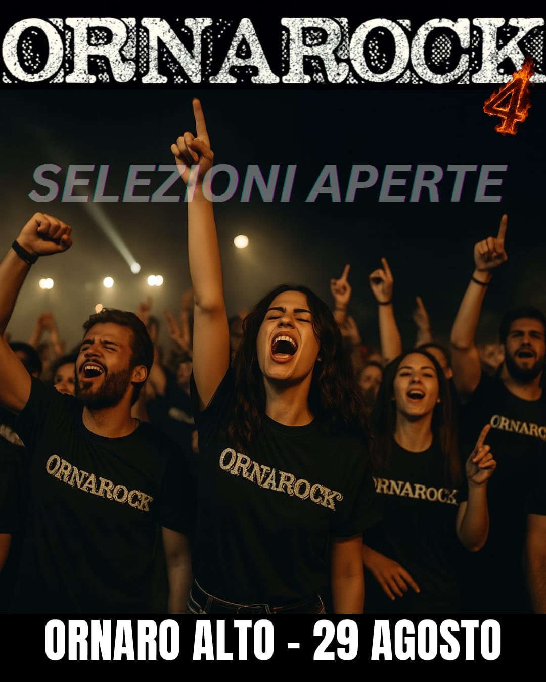 ORNAROCK: APERTE LE SELEZIONI PER GRUPPI PARTECIPANTI