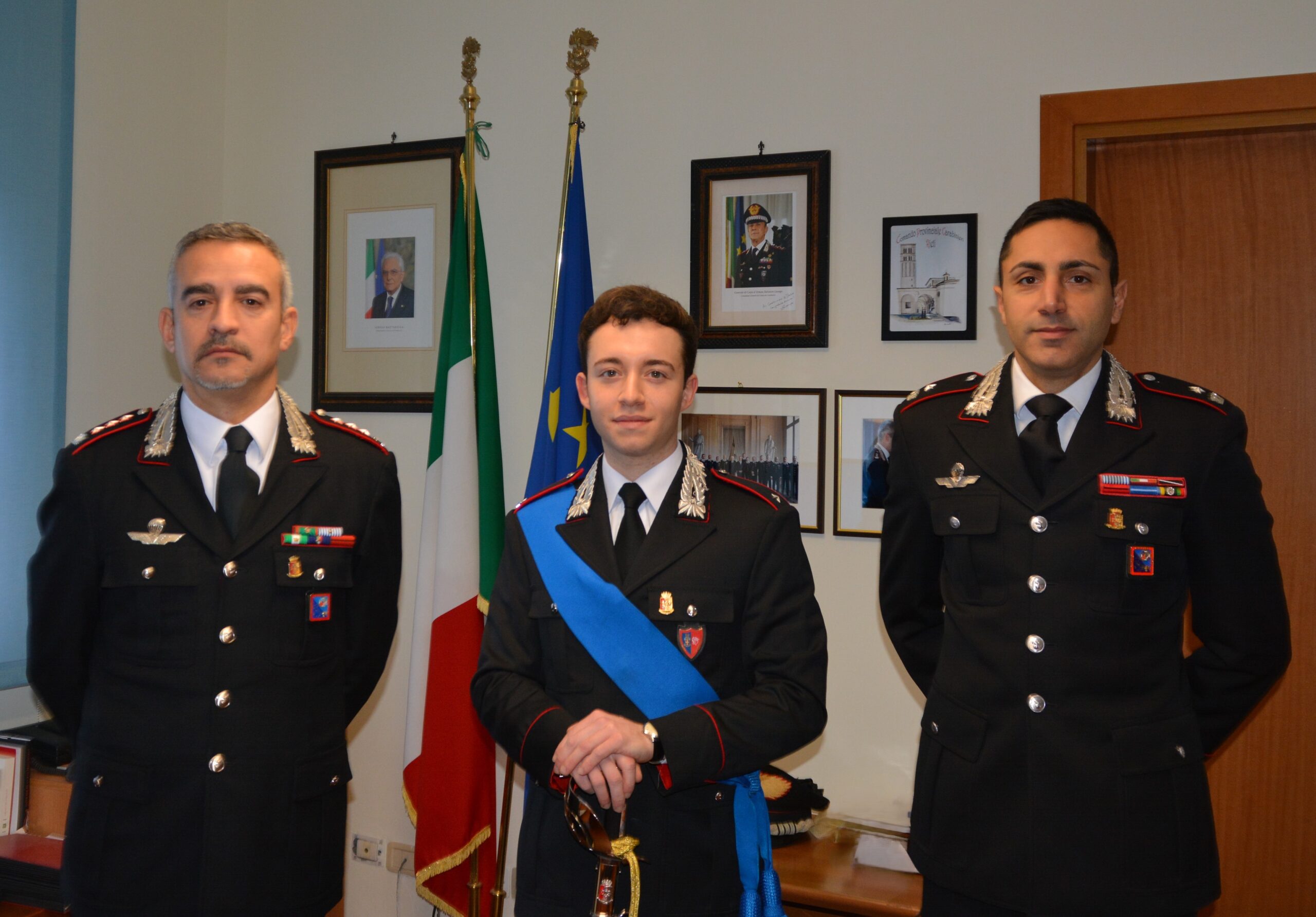 RIETI, CARABINIERI: UN GIOVANE UFFICIALE IN TIROCINIO ALLA LOCALE COMPAGNIA