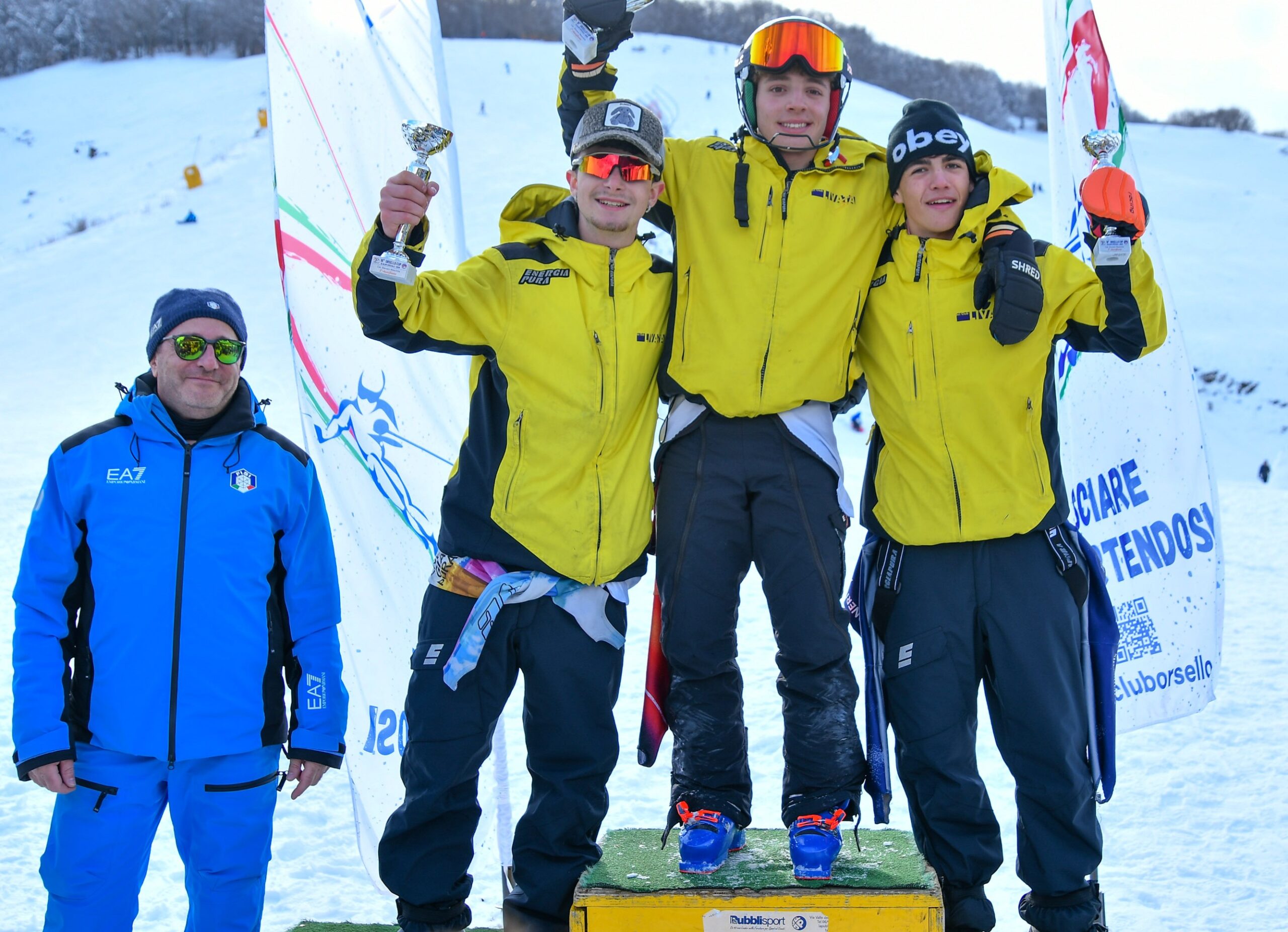 A. Ranalli sul gradino più alto del podio