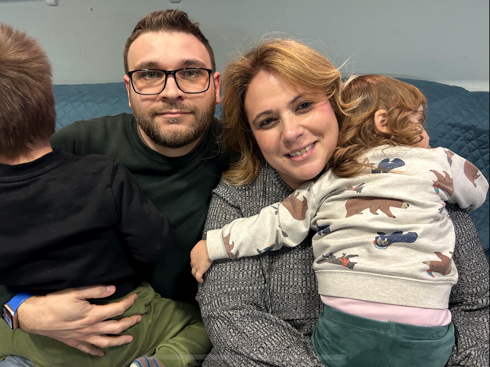 Giampaolo Mameli e Lorella Lintozzi in famiglia