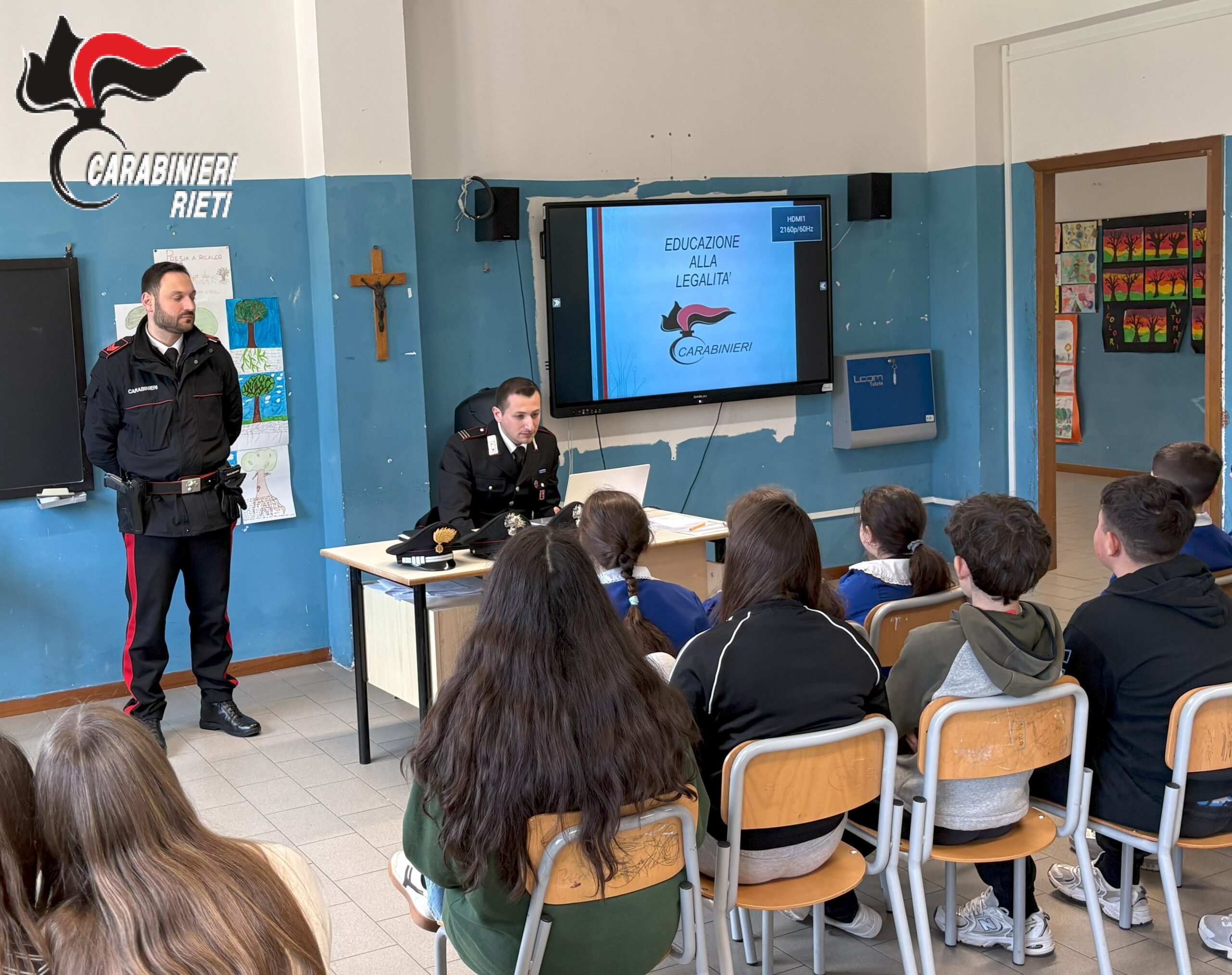 ROCCA SINIBALDA, I CARABINIERI INCONTRANO GLI STUDENTI DEL “FERRUCCIO ULIVI”.