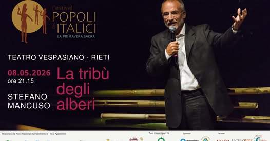 L’8 MAGGIO AL VESPASIANO DI RIETI STEFANO MANCUSO CON “LA TRIBU’ DEGLI ALBERI”