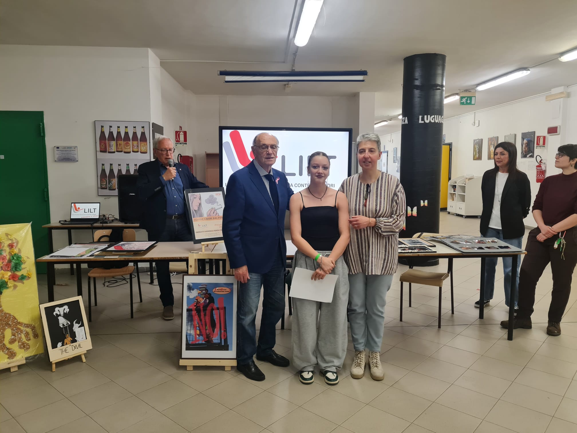 La Lilt di Rieti premia i vincitori del Concorso Grafico “Scuole Libere dal fumo”