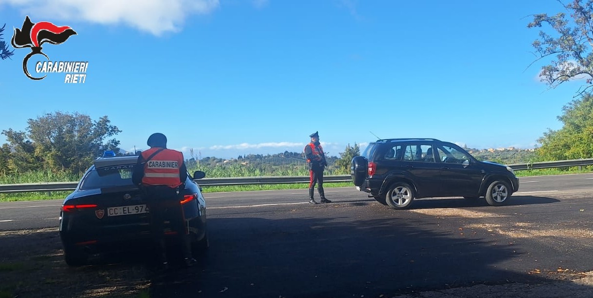 CANTALICE E POGGIO MIRTETO, CARABINIERI: DUE DENUNCE PER GUIDA IN STATO DI EBBREZZA.