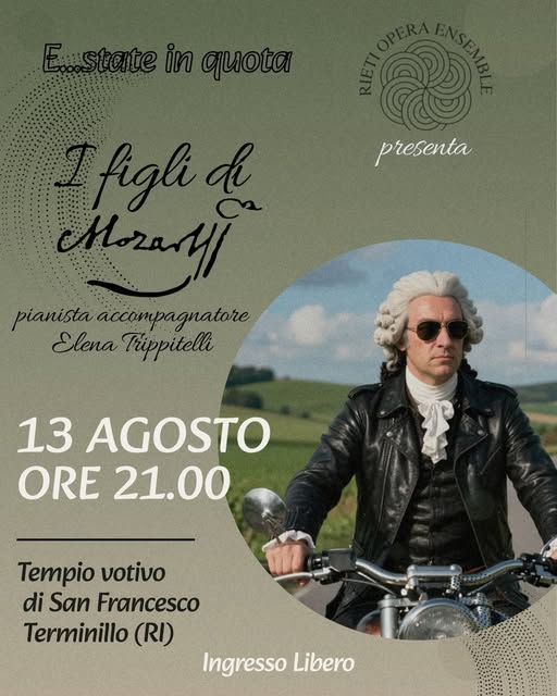 IL 13 AGOSTO TORNA LA GRANDE LIRICA: LA “RIETI OPERA ENSEMBLE” AL TERMINILLO PER “E…STATE IN QUOTA”