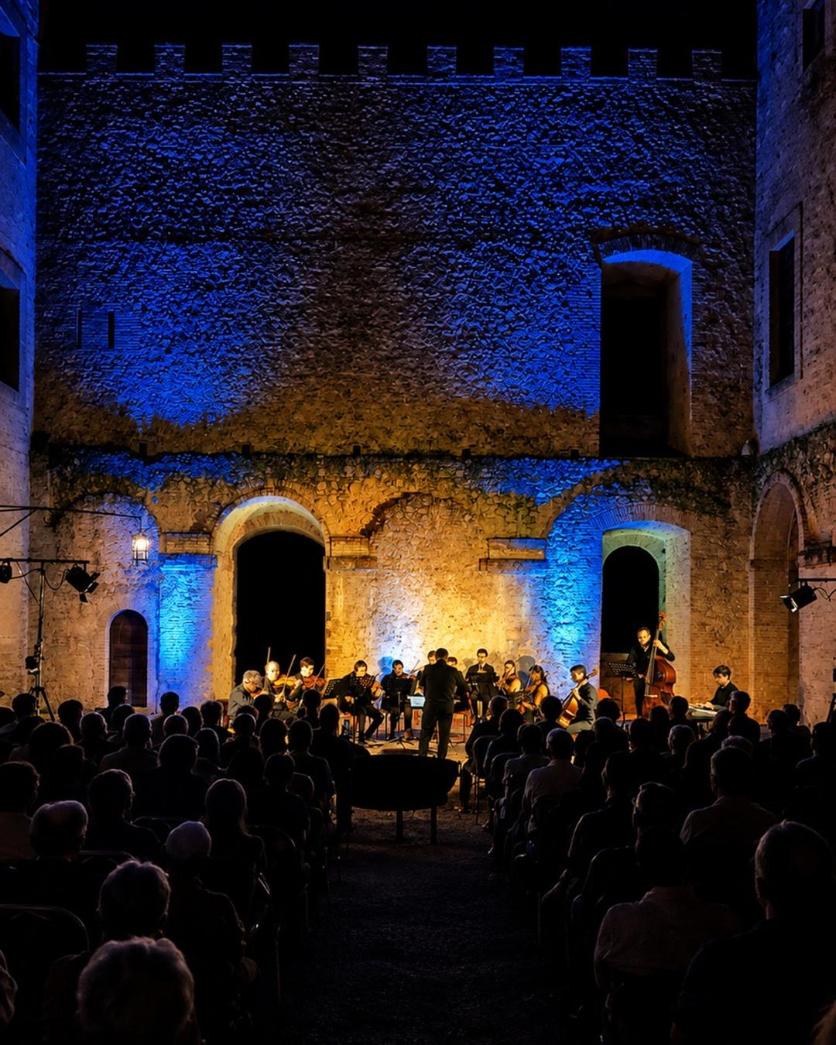 Grande partecipazione al Castello di Rocca Sinibalda per “Musiche da Oscar”
