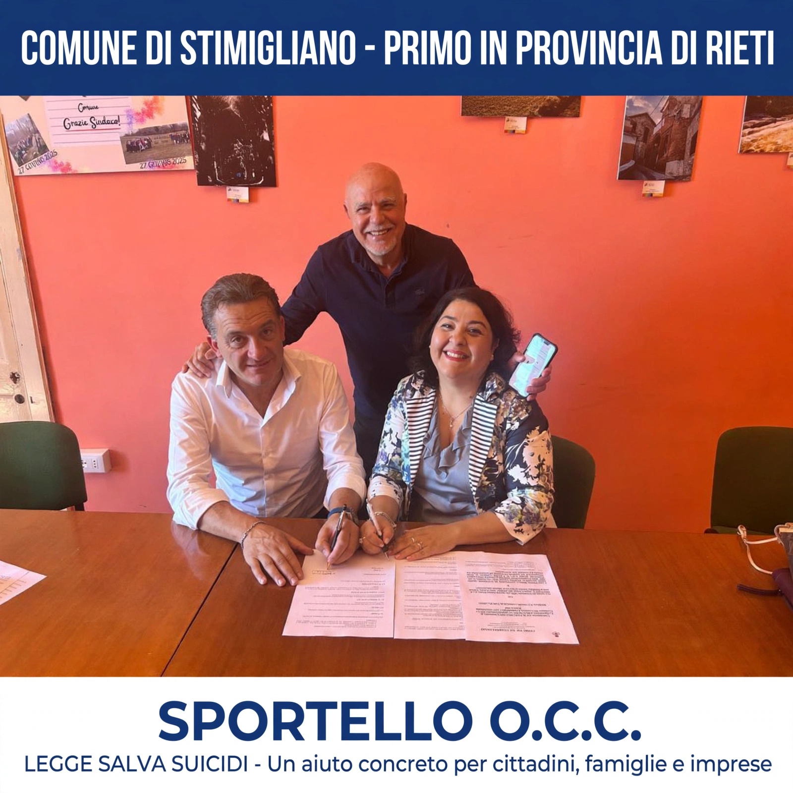 “Legge salva suicidi”: Stimigliano investe sullo sportello O.C.C.