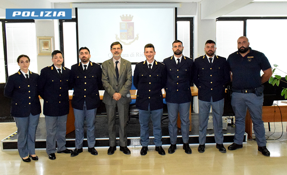 QUESTURA DI RIETI, NUOVI ARRIVI DI AGENTI DELLA POLIZIA DI STATO