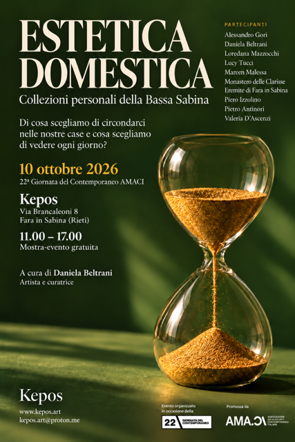OGGI A FARA IN SABINA MOSTRA SULL’ESTETICA DOMESTICA