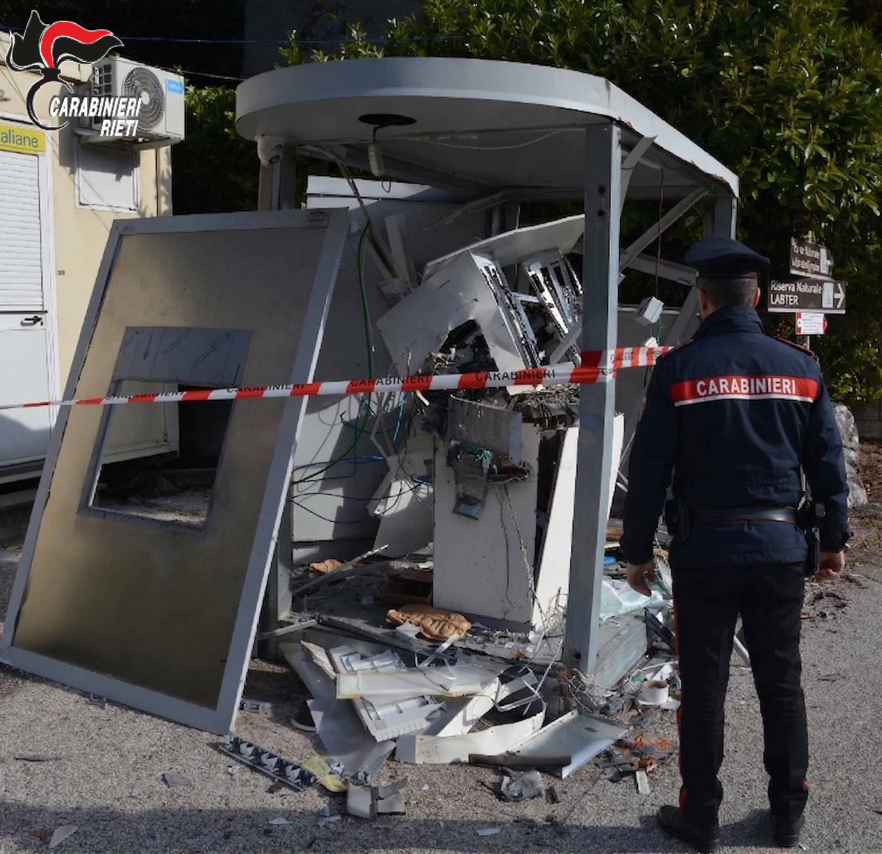 CARABINIERI: DALL’ASSALTO AL BANCOMAT DI VARCO SABINO AD ALTRI IN TUTTA ITALIA, CONTESTATI QUATTRO EPISODI